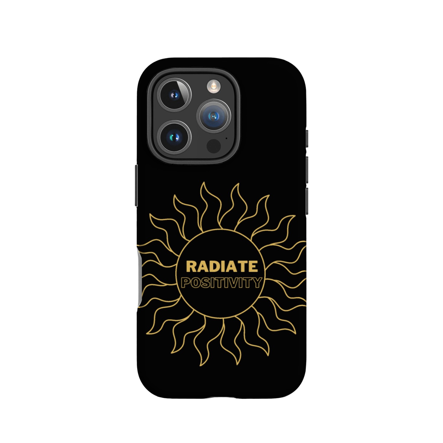 radiate positivity IPhone Cases