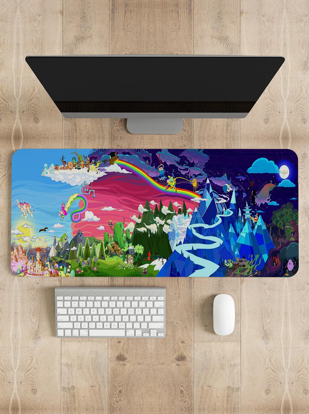Adventure Time Mouse Pad | Different sizes Personalized Printing | Gaming Mouse Pad