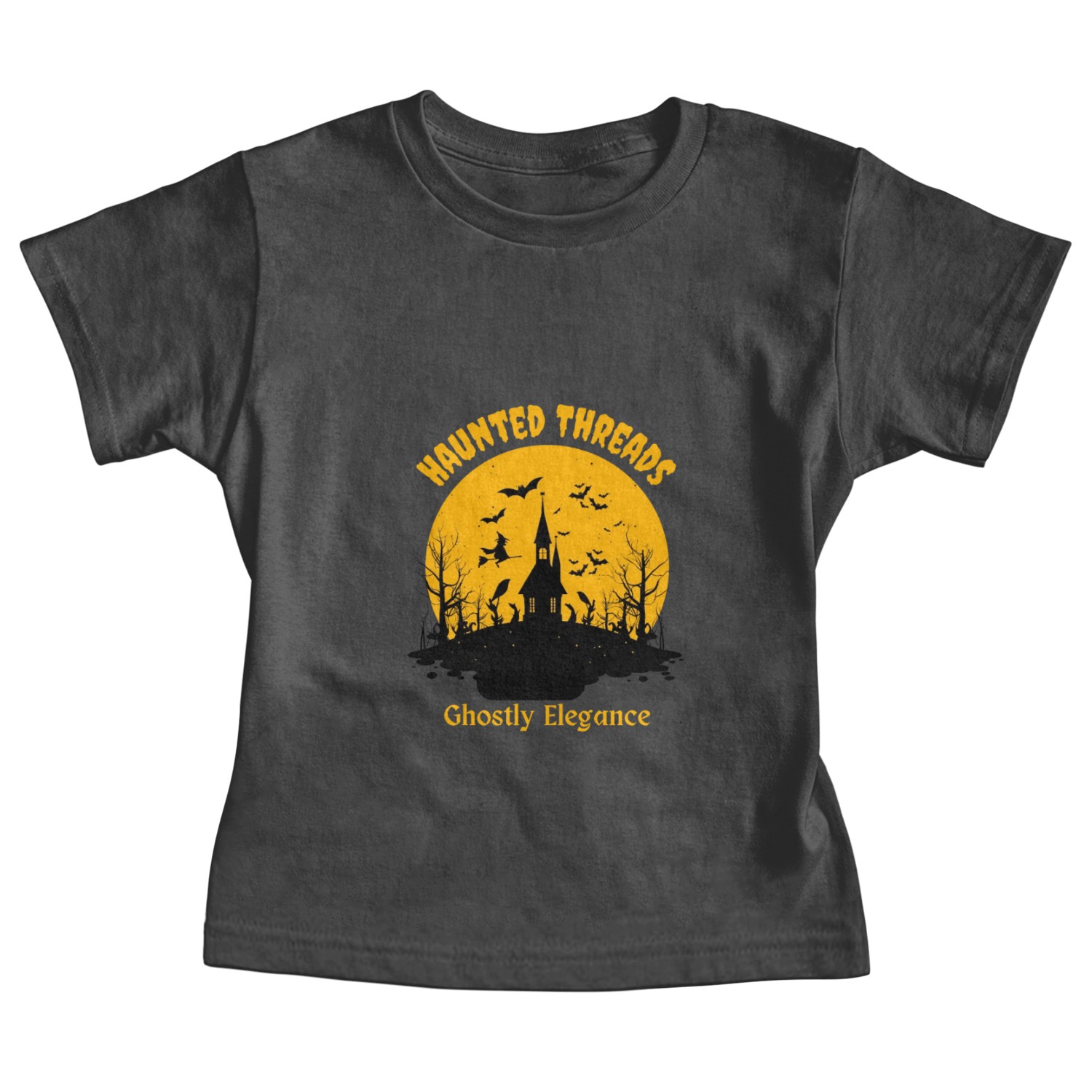 Haunted Threads Ghostly Elegance design Baby Tees