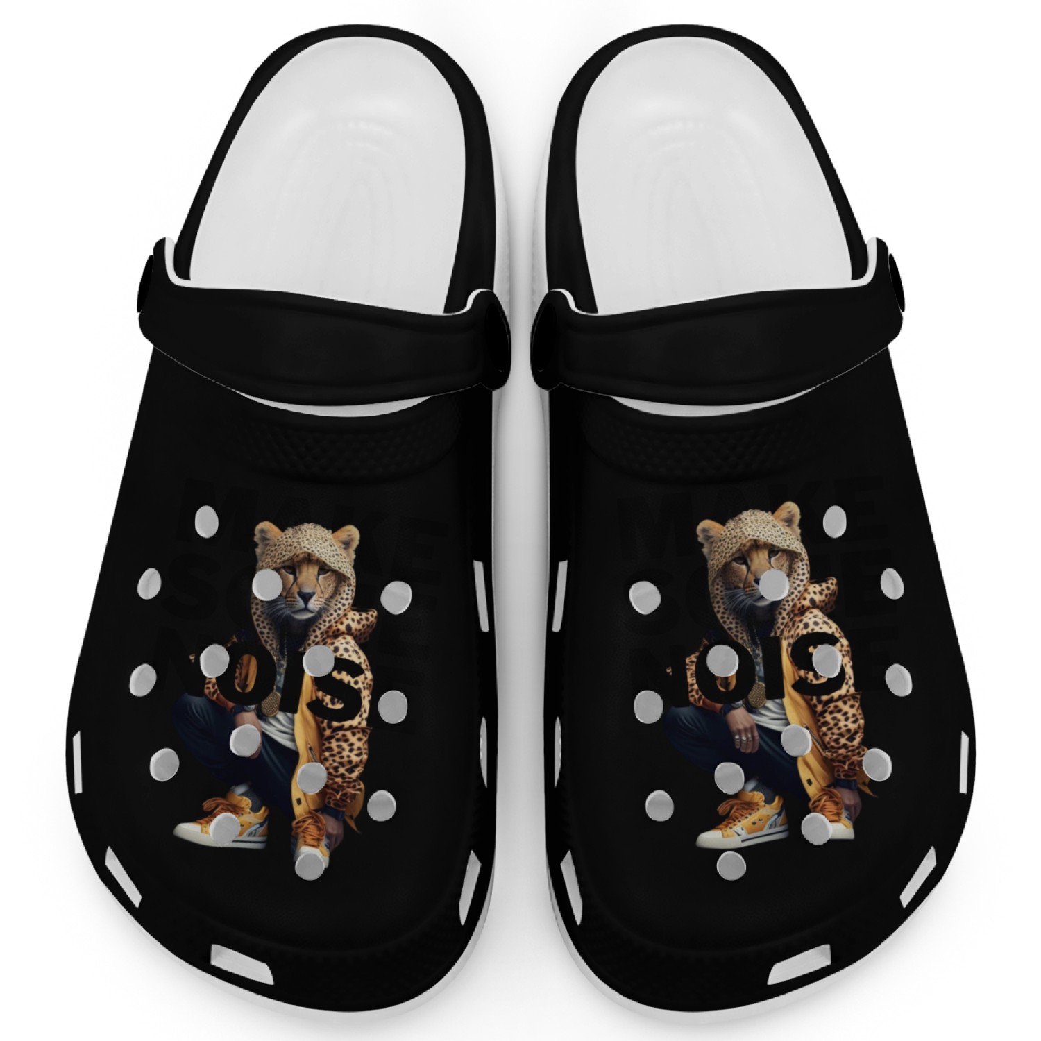 Clogs Make Some Noise Music Urban Animal Cheetah
