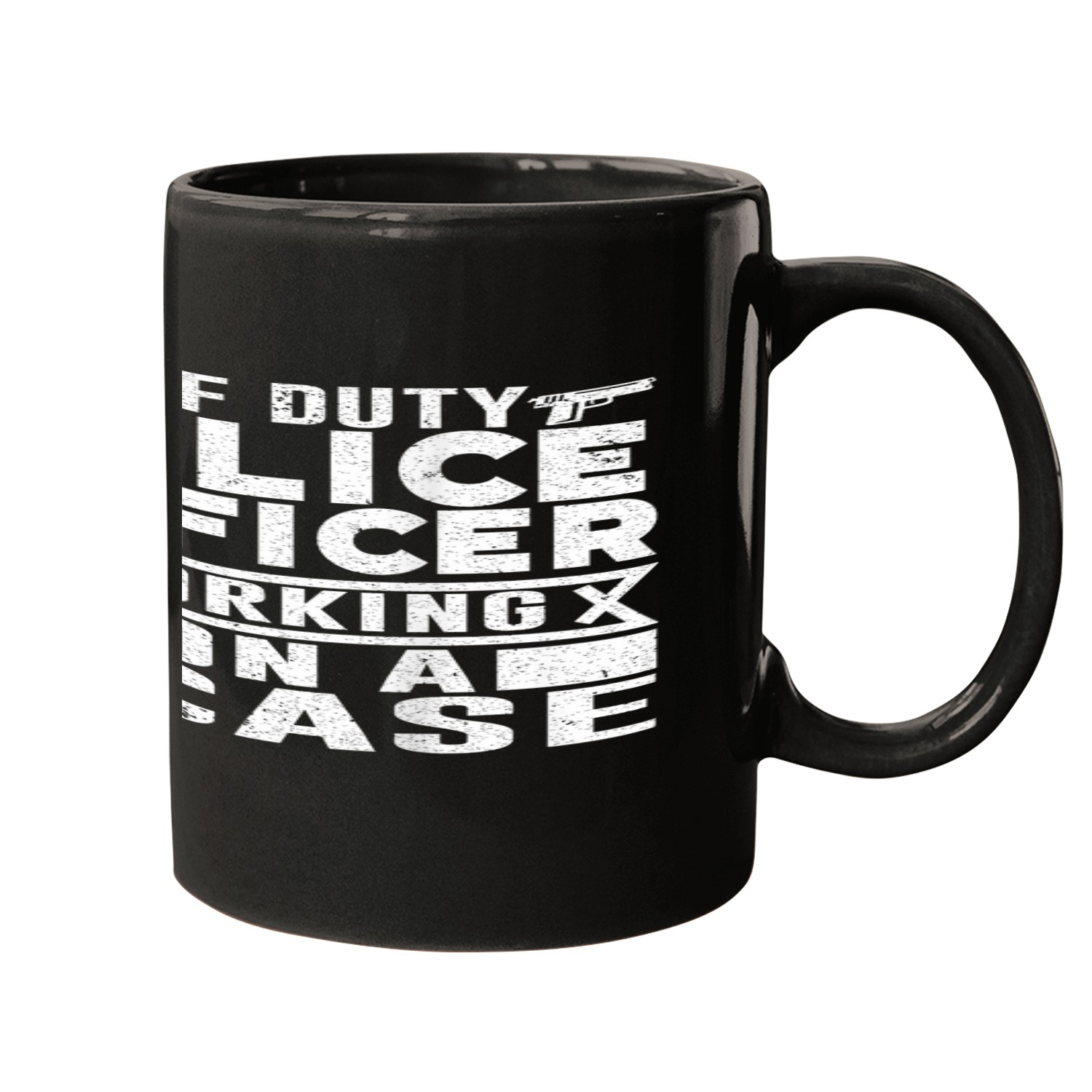 Police Job BACKPRINT Design for Police Officer 5 Mugs