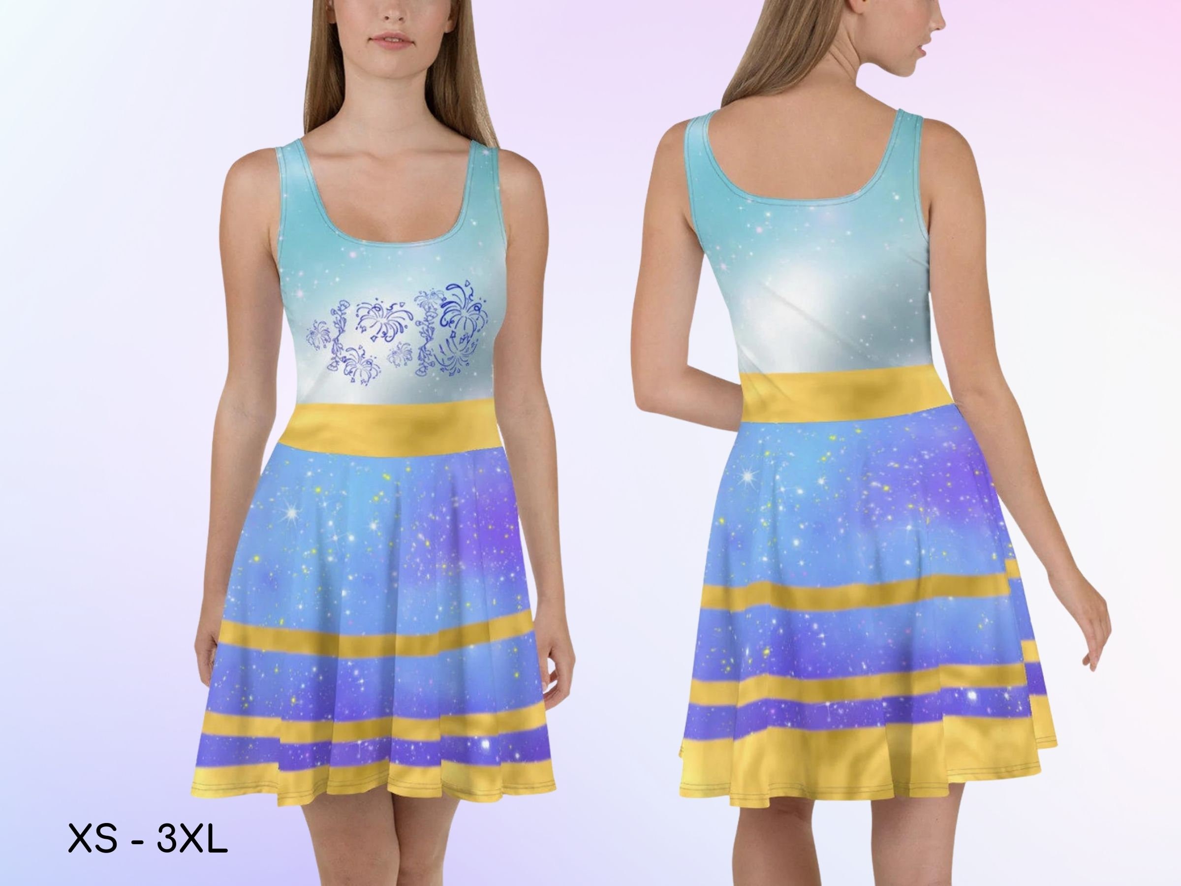 50th Anniversary Inspired Skater Dress, Cosplay, Adult Halloween Costume, Halloween Dress, Dapper Day, Gift for Her
