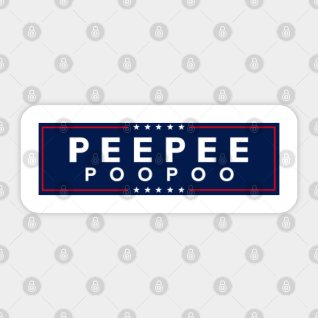 PeePee PooPoo bumper sticker design - Biden - Sticker