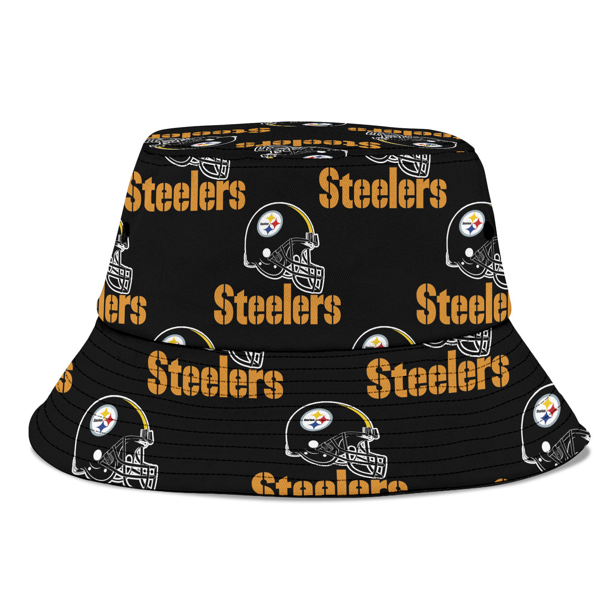 Steeler Bucket Hat, Steeler Team Football Hat, Steeler Game Day Football Hat, Steeler Sports Gifts