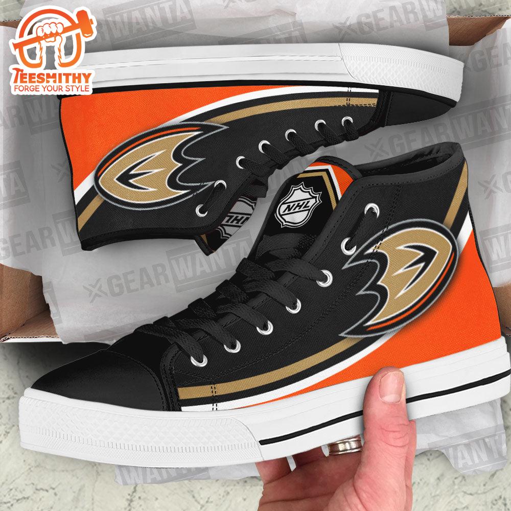 Anaheim Ducks High Top Shoes, Sneakers For Fans