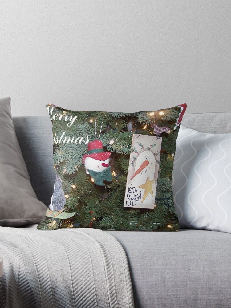 Country Christmas Pillow