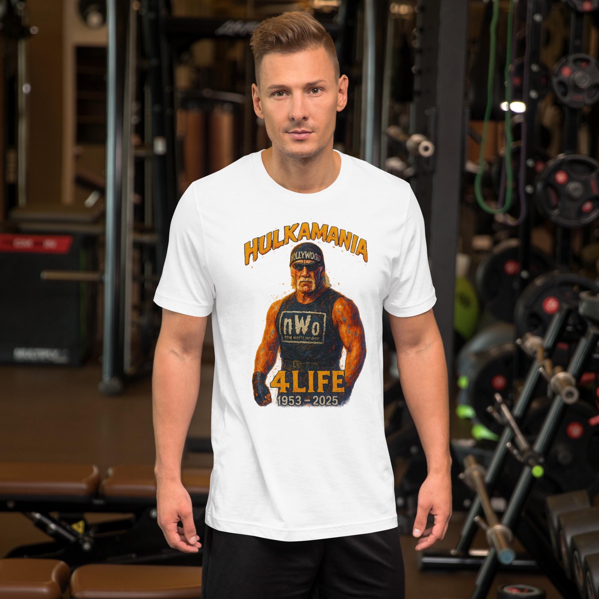 Hulk Hogan Tribute T-Shirt | Hollywood Hogan NWO Art Tee | Hulkamania 4Life Memorial Wrestling Shirt