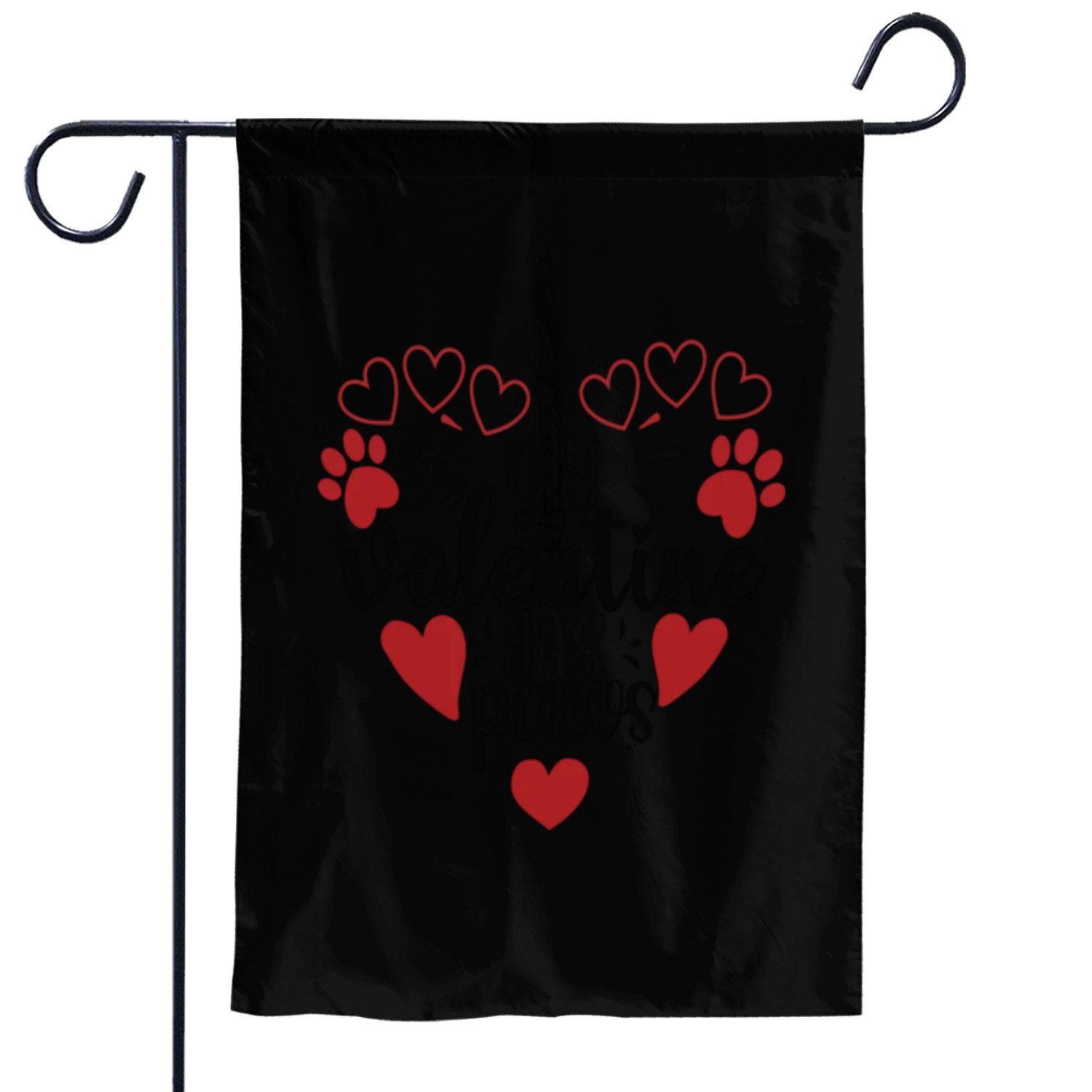 My Valentine Has Paws Garden Flags