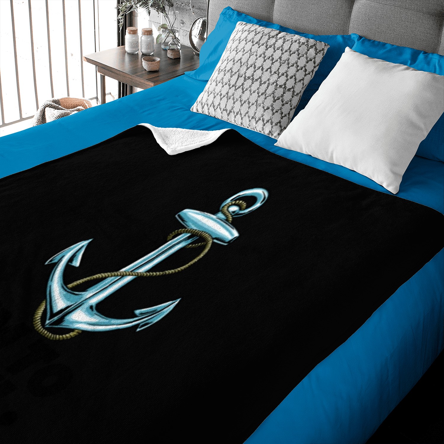 I'm To Sail Anchor Baby Blankets