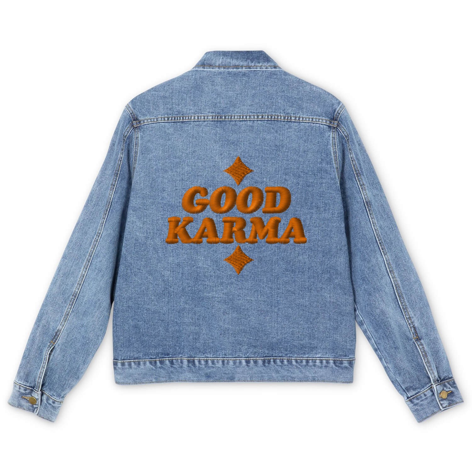 Good Karma embroidered Men's Denim Jackets