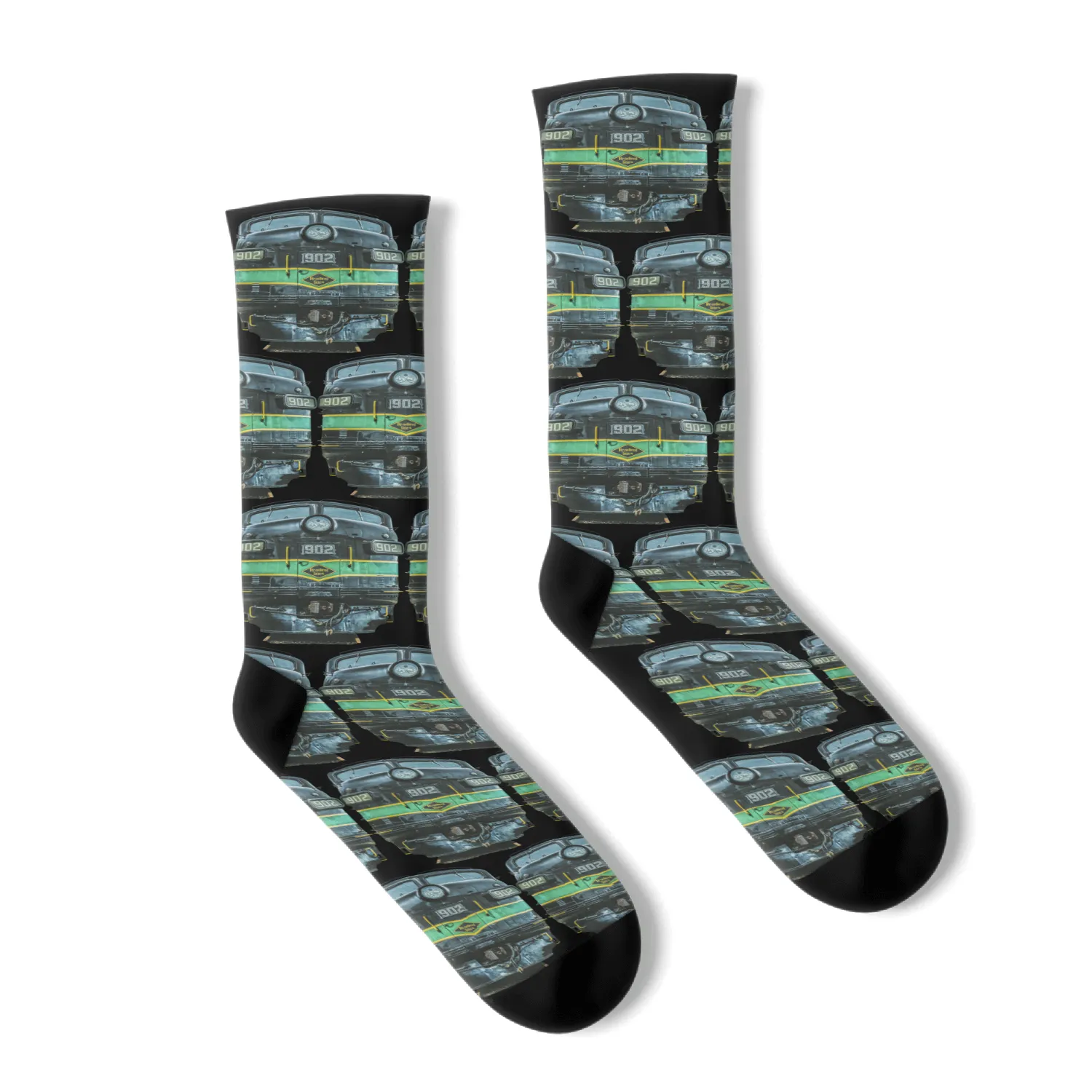 Reading Railroad Locomotive 902 Socks