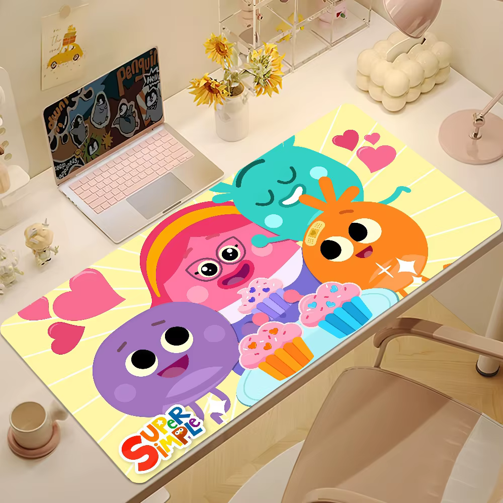 Mouse Cartoon Bumble Pad Large Desk Mat Keyboard PC Non-slip