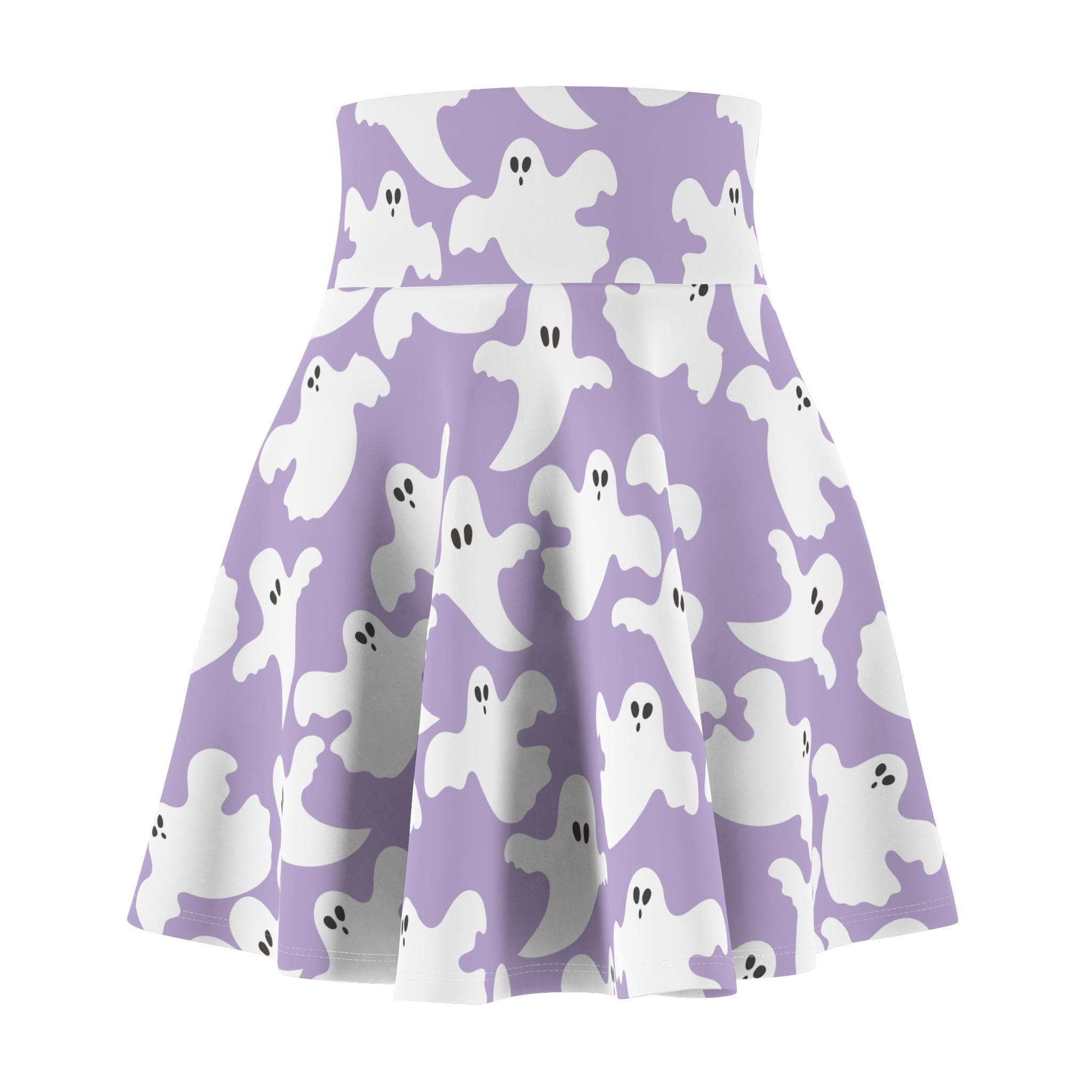 Spooky Cute Ghost Women's Skater Skirt for Halloween