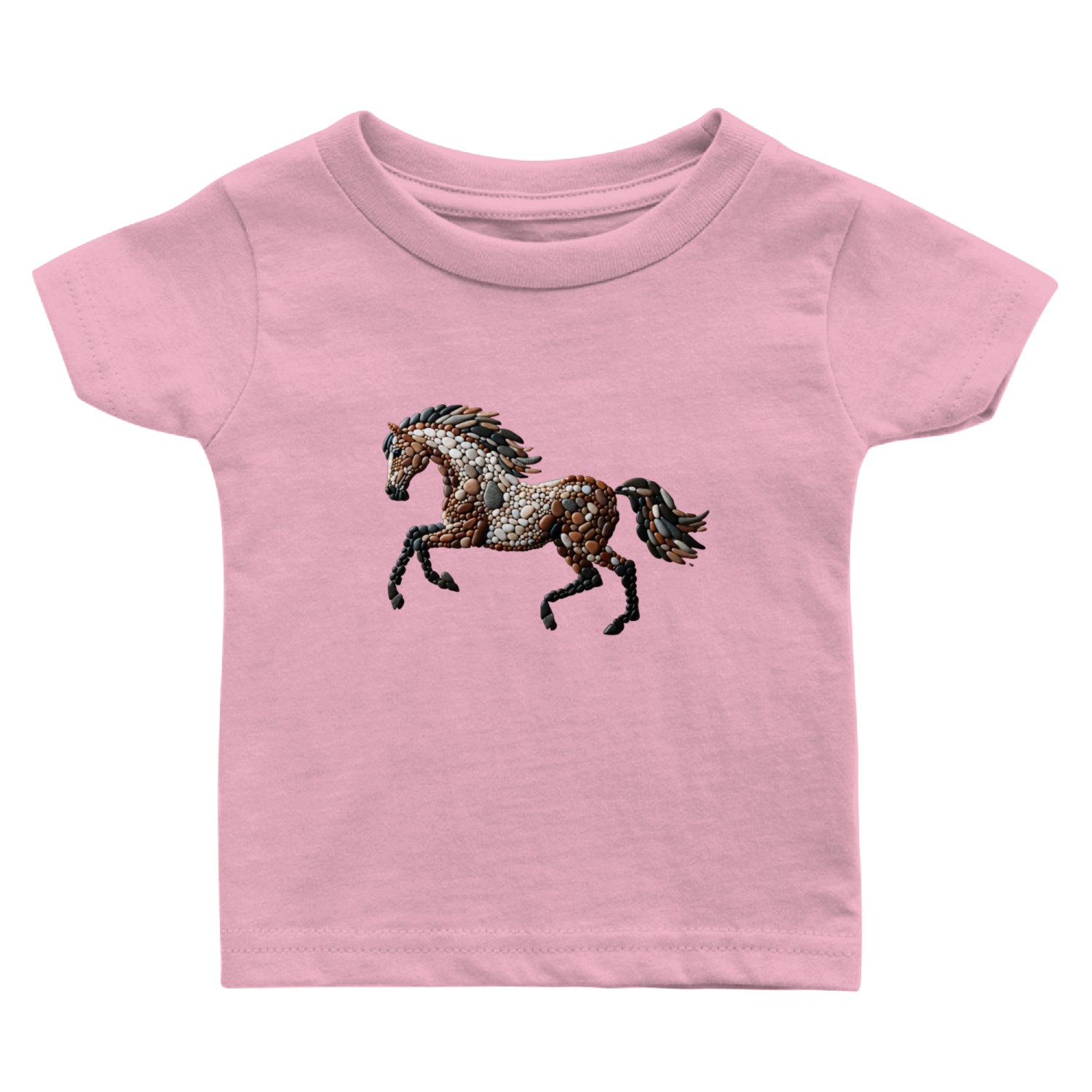 Majestic Horse - Pebble Art Baby T Shirts