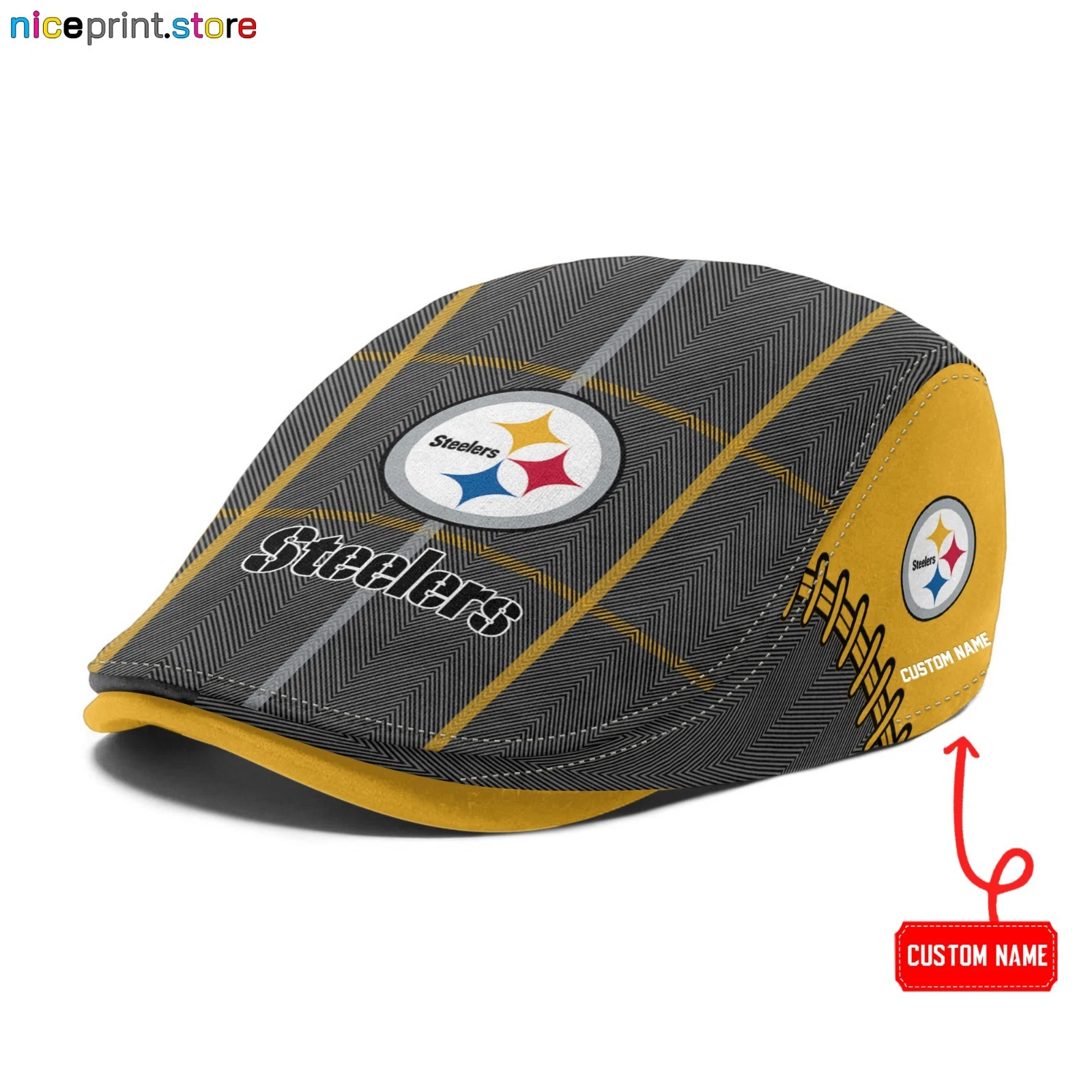Pittsburgh Team Steeler Jeff Cap Steeler Driver Cap football Golf Cap football Flat Cap