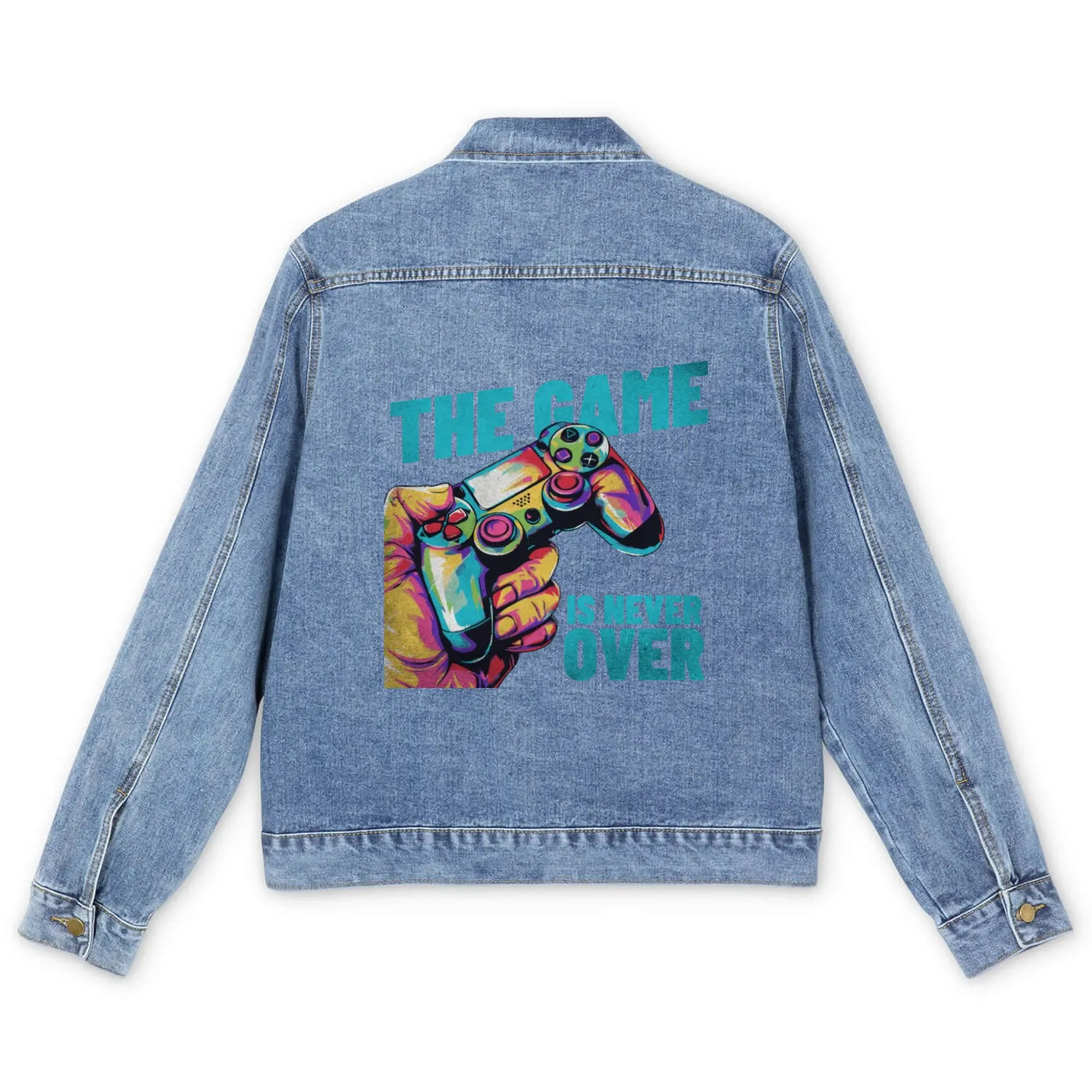 The Game Is Never Over Men's Denim Jackets