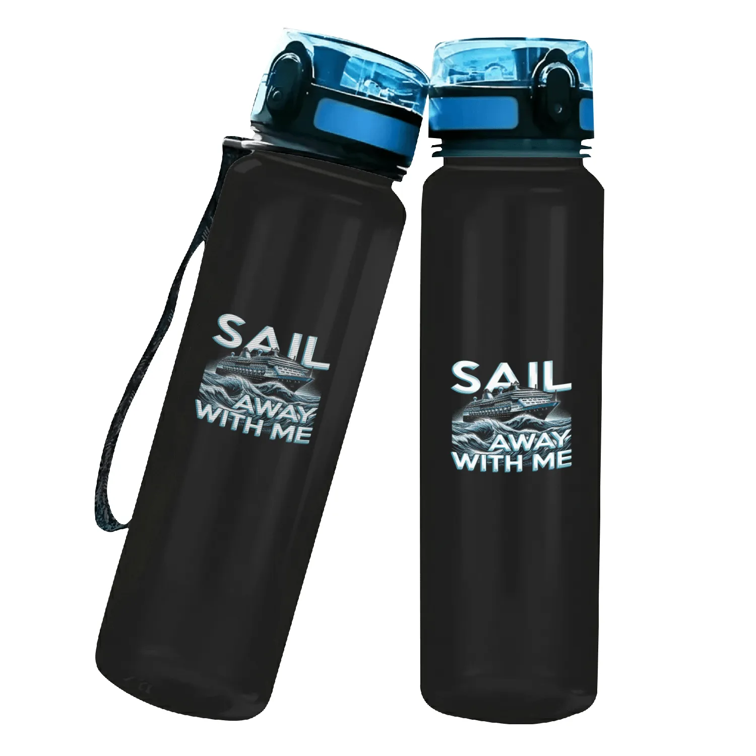 Cruise Ship Cruising Vacation Sail Away With Me Water Track Bottles