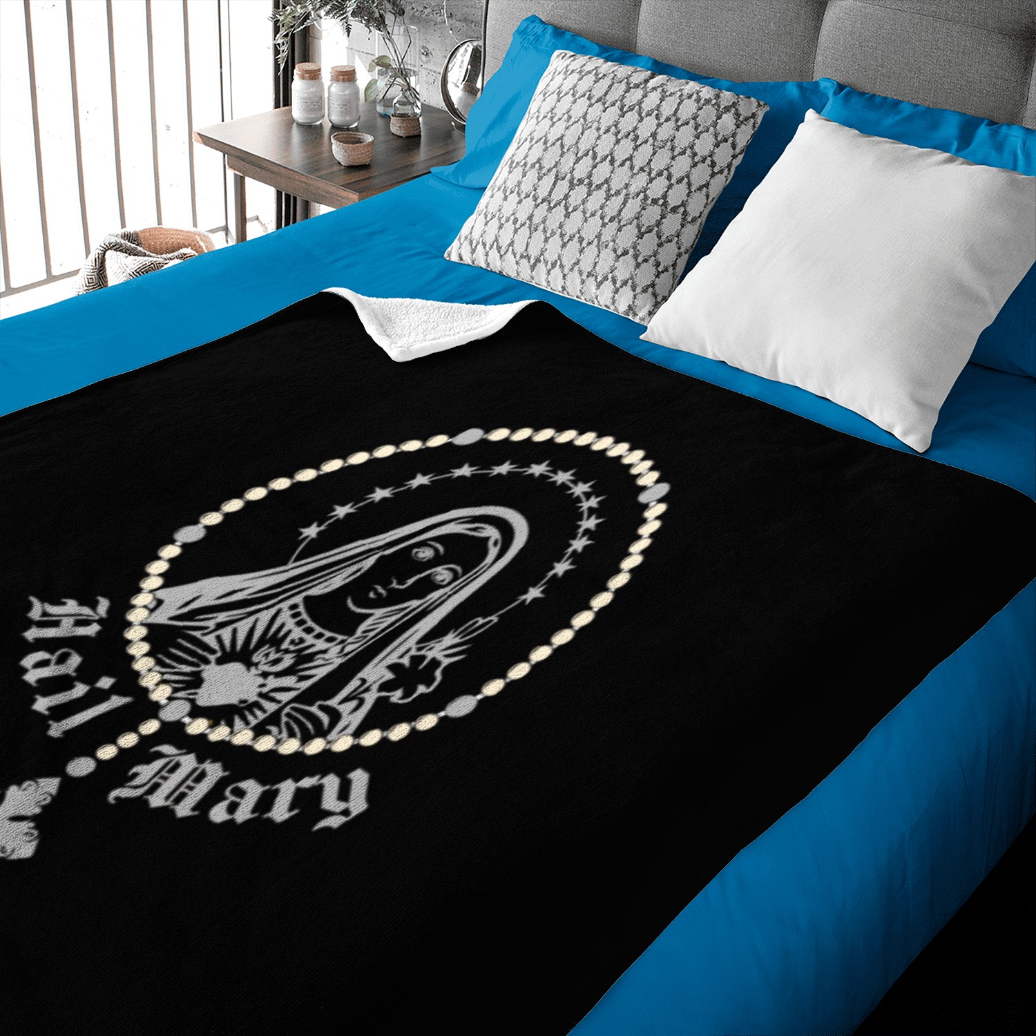 Hail Mary Prayer To Holy Mary Mother Of God Baby Blankets