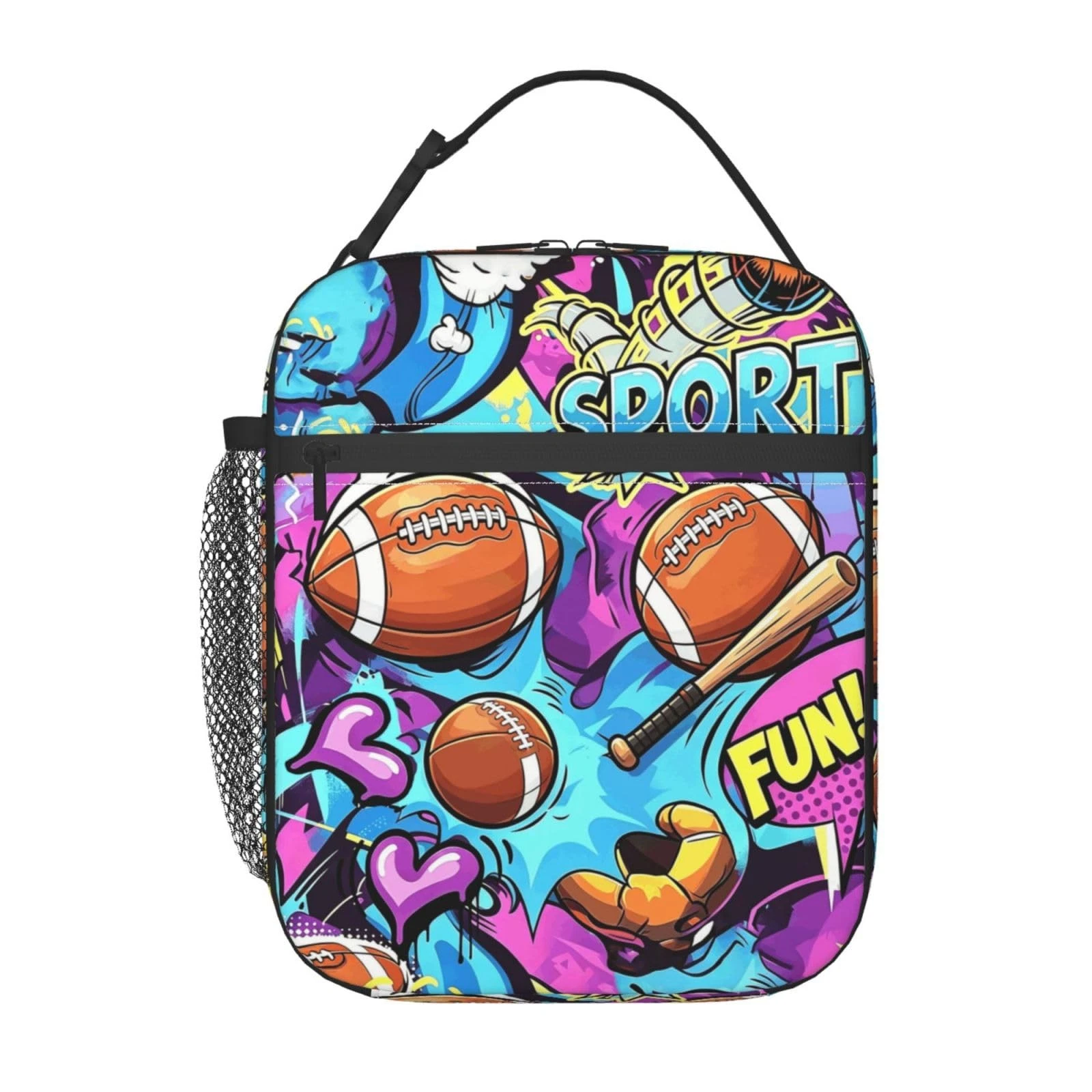 Football Kids Lunch Bag for Boys and Girls