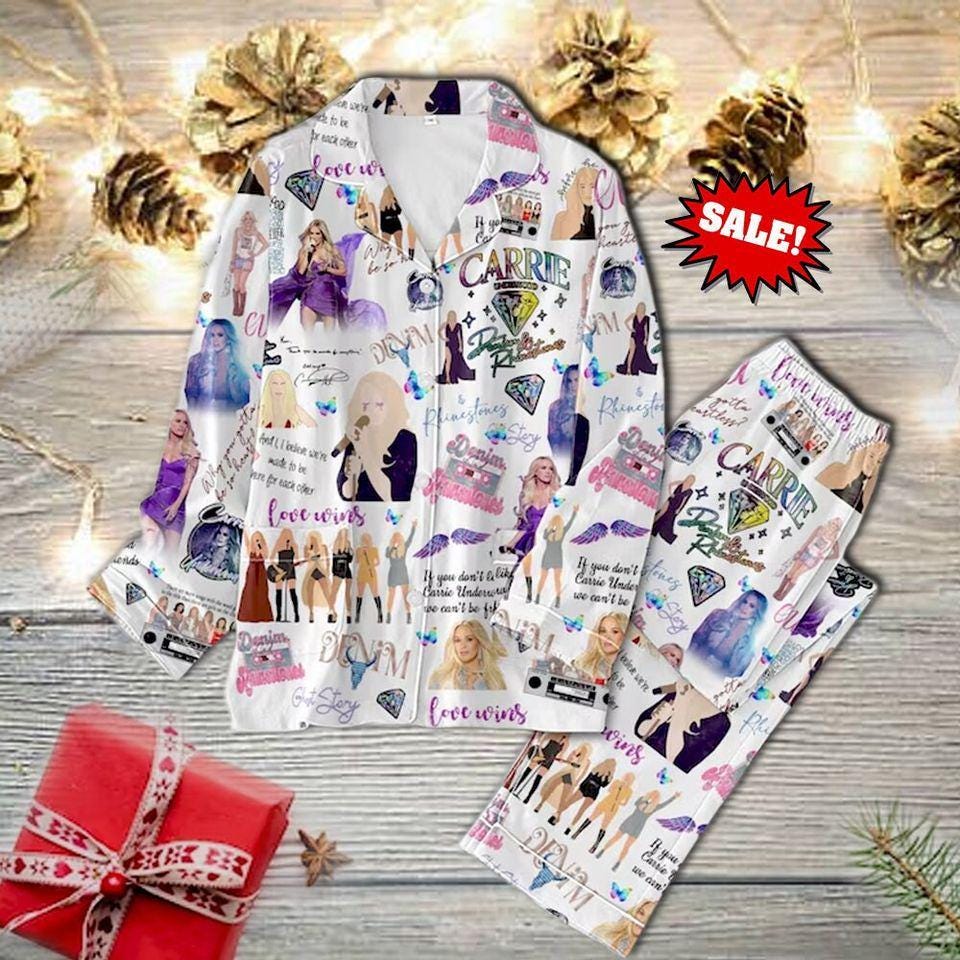 Carrie Underwood Pajamas, Carrie Underwood Pajamas Set, Christmas Pajamas