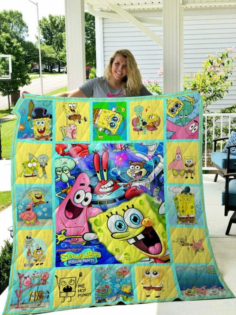 SpongeBob SquarePants Fleece Blanket for Home & Living