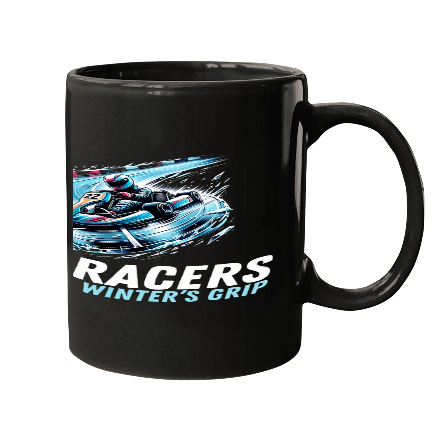 GoKart Ice Racing Ice Racers Defying Winters Grip Mugs