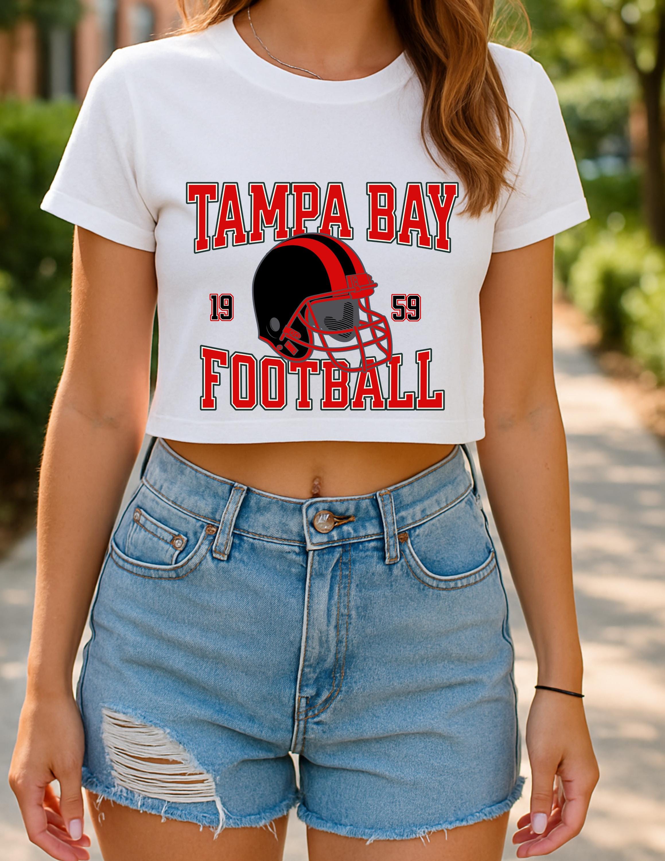 Tampa Bay Football Womens Crop Top, Sports Fan Clothing