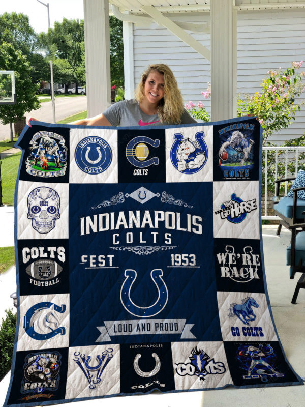 Indianapolis Colts Quilt, Bedding Decor