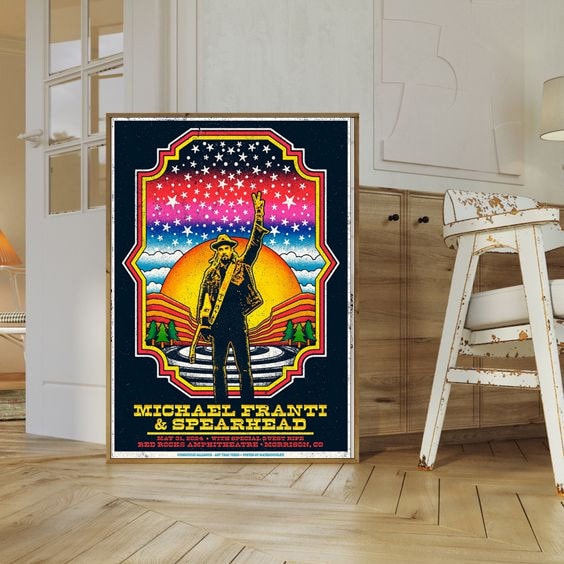 Michael Franti May 31 2024 Red Rocks Amphitheatre Morrison CO Poster