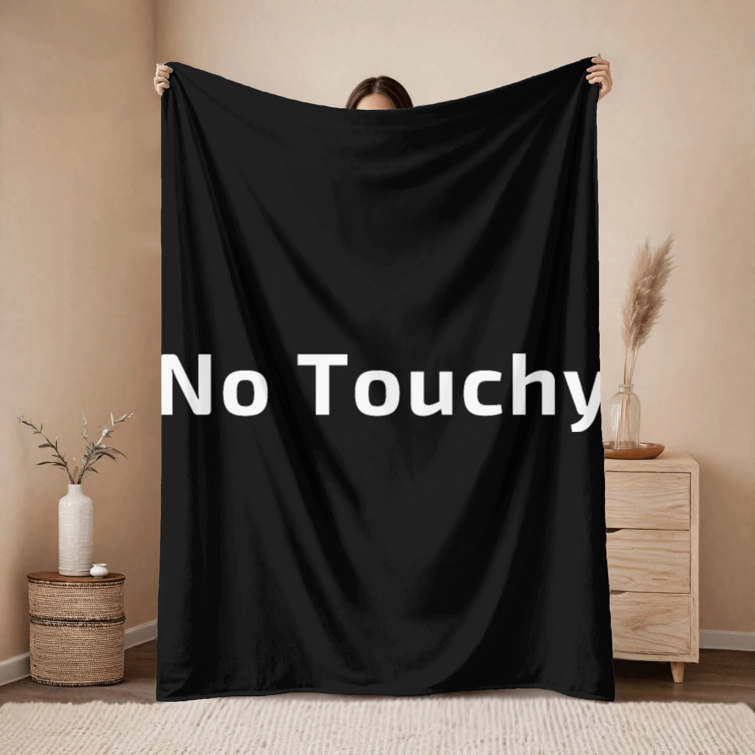 No touchy Throw Blankets