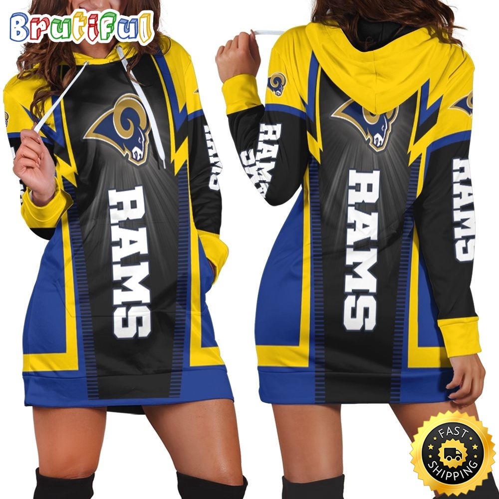 Los Angeles Rams Hoodie Dress Print 3D Hoodie Women For Fans