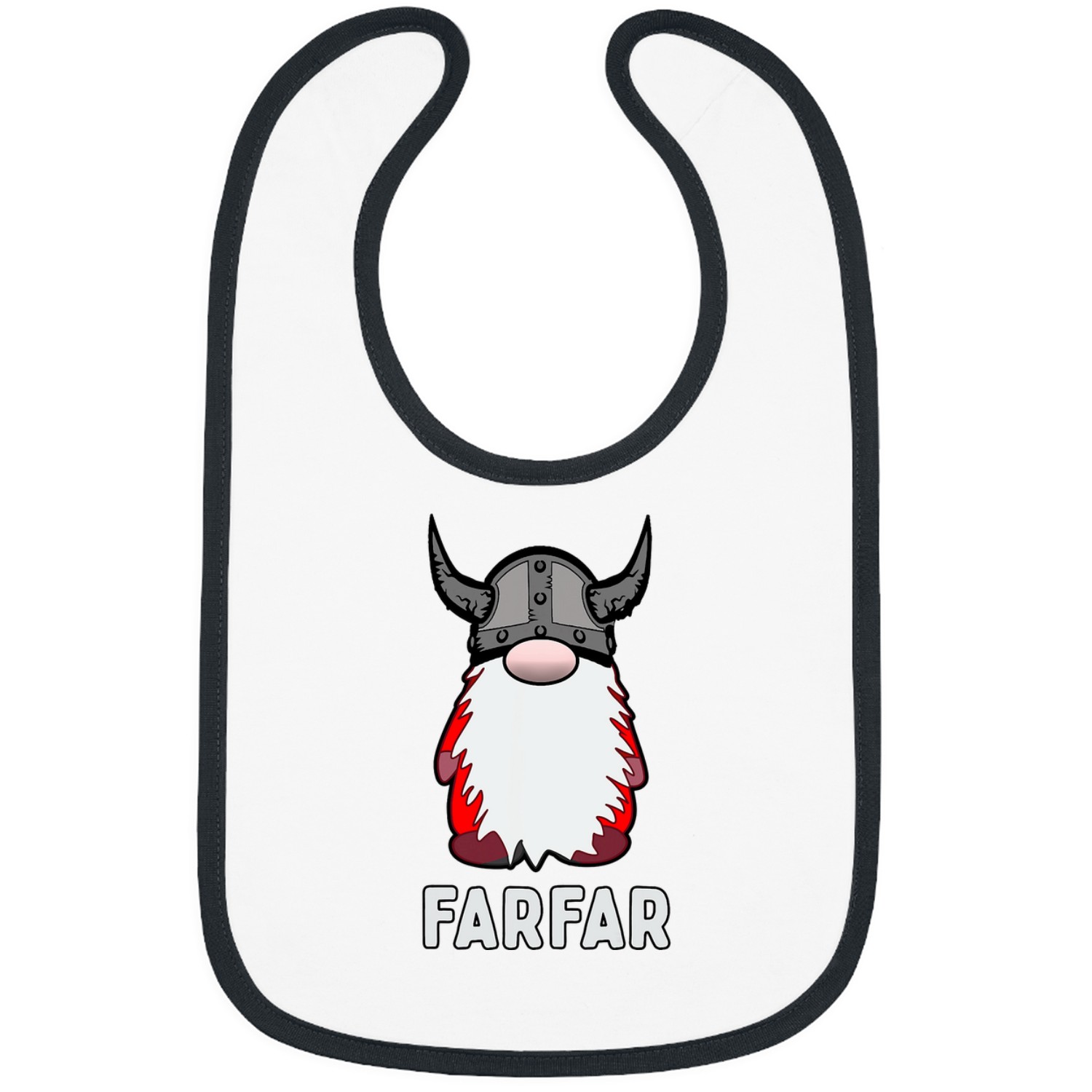 Farfar Nordic Gnome Viking Tomte Scandinavian Grandfather Bibs