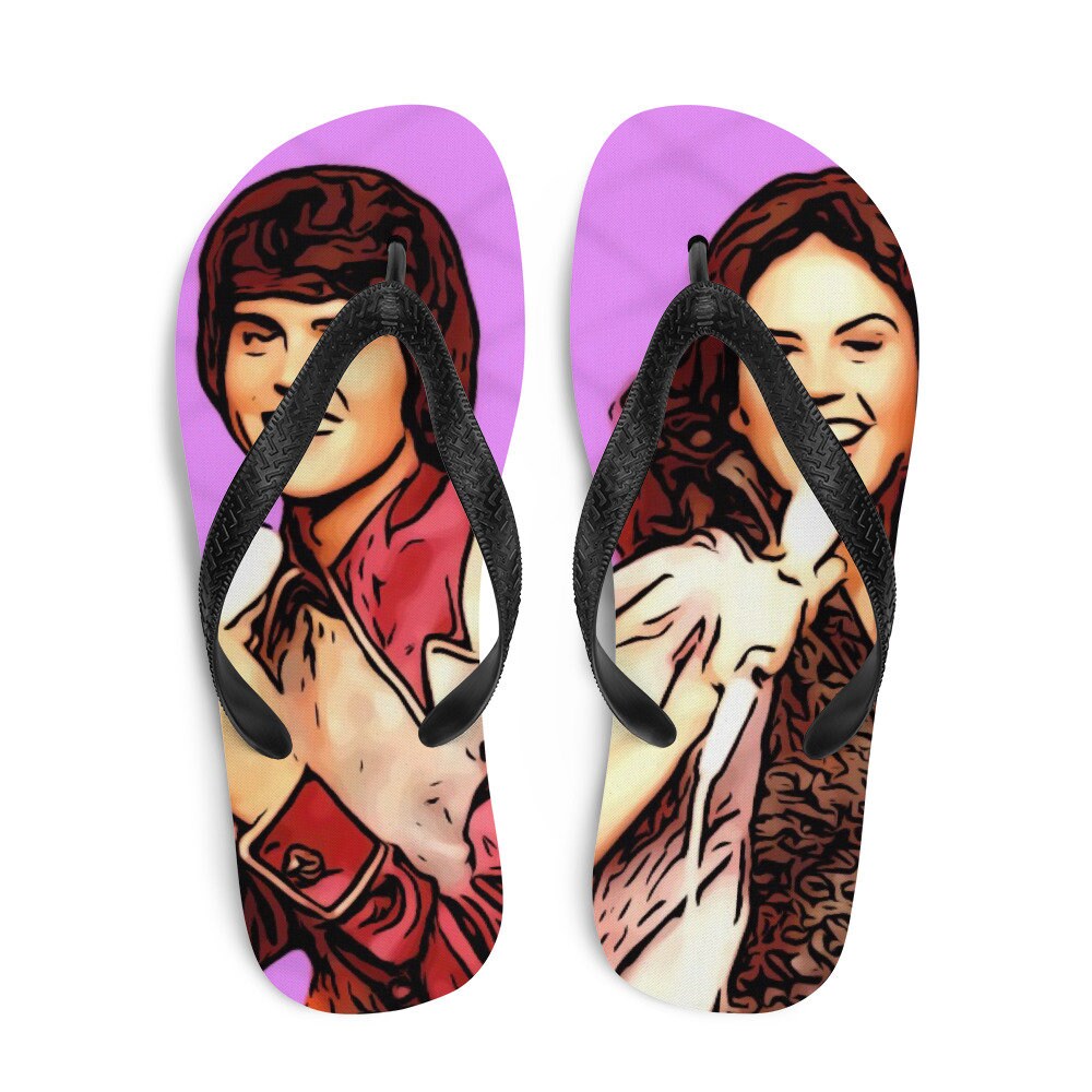 Donny and Marie flip flops
