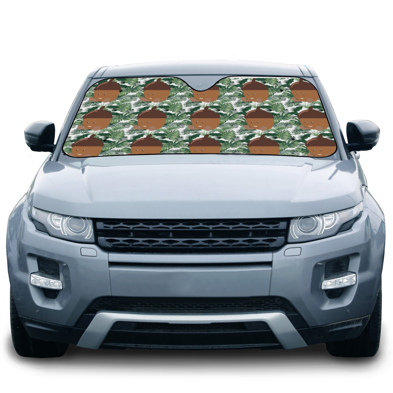 a friendly Hazelnut, nut, hazelnut Car Sun Shades
