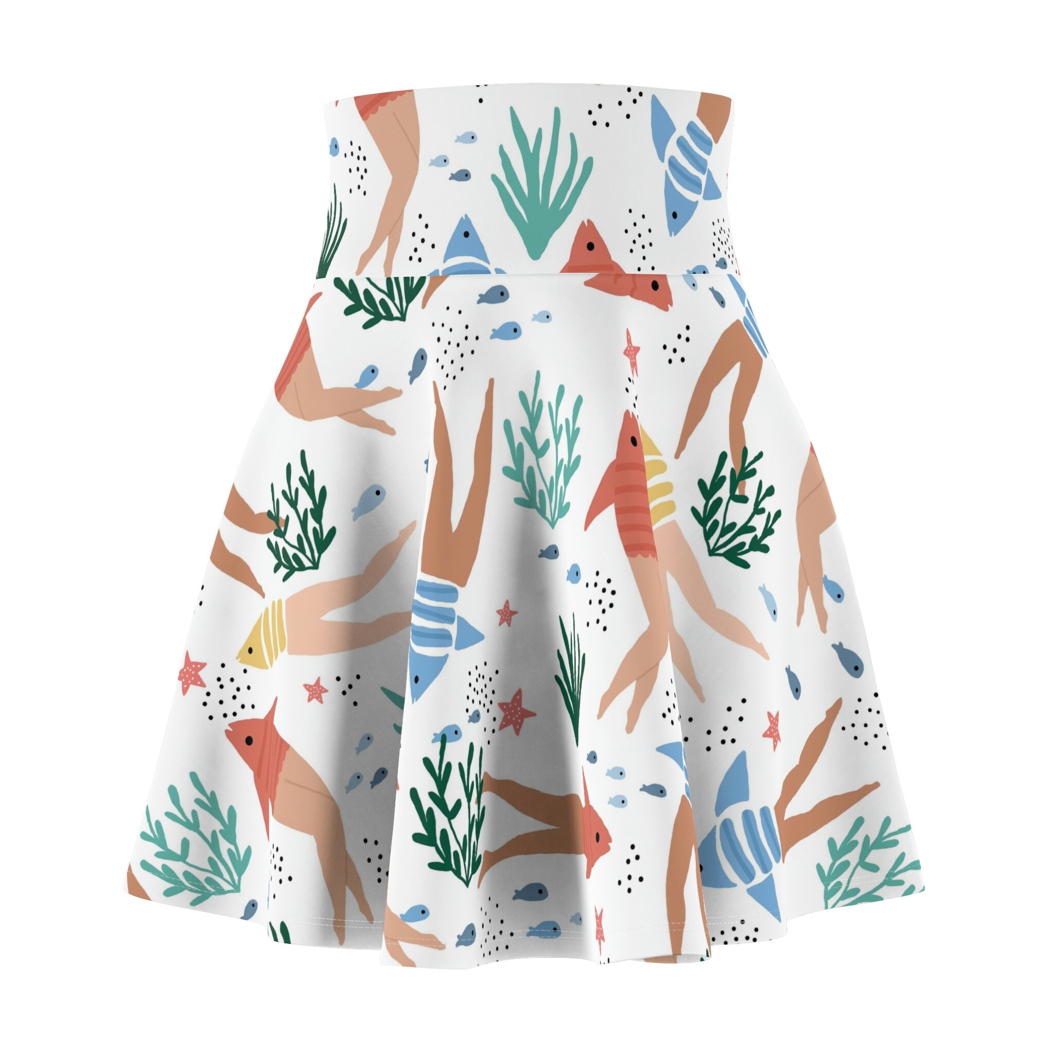 Reverse Mermaids Women's Skater Skirt