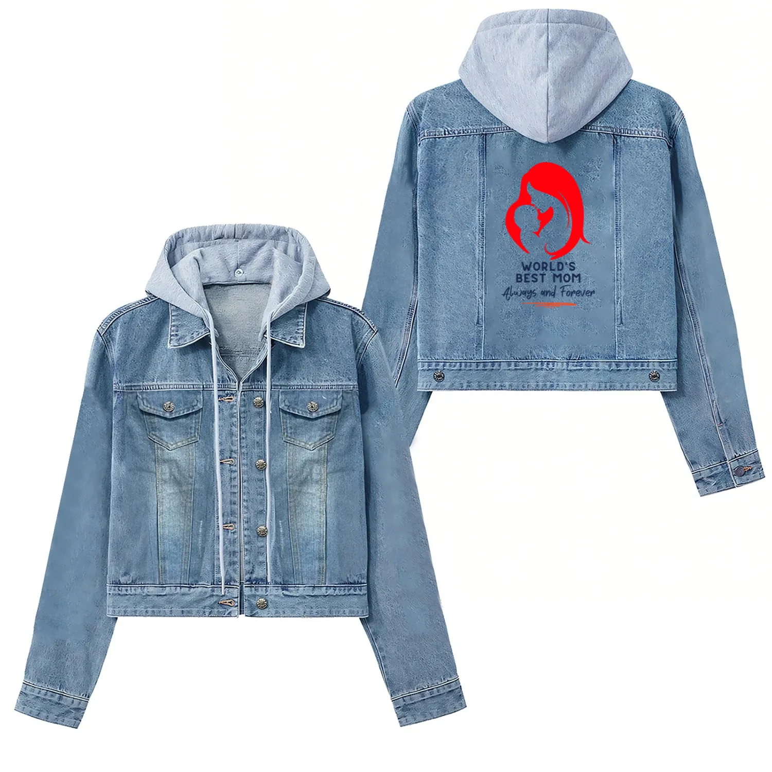 World Best Mom Women's Denim Jackets