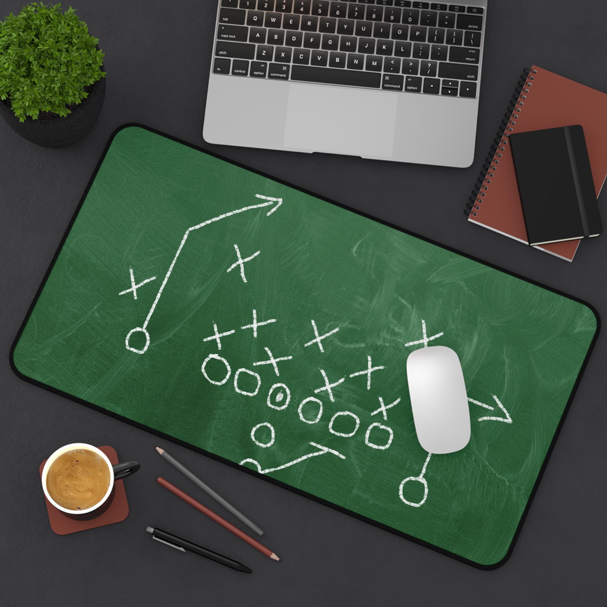 American Football Chalkboard Style Desk Mat, Perfect Workstation Dcor, Ideal Gift
