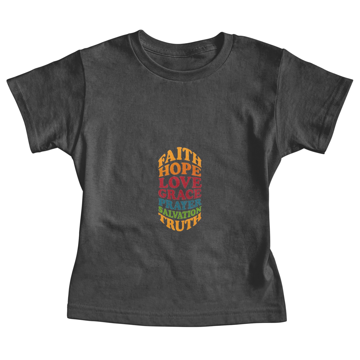 Inspirational Spiritual Word Art Design Baby Tees
