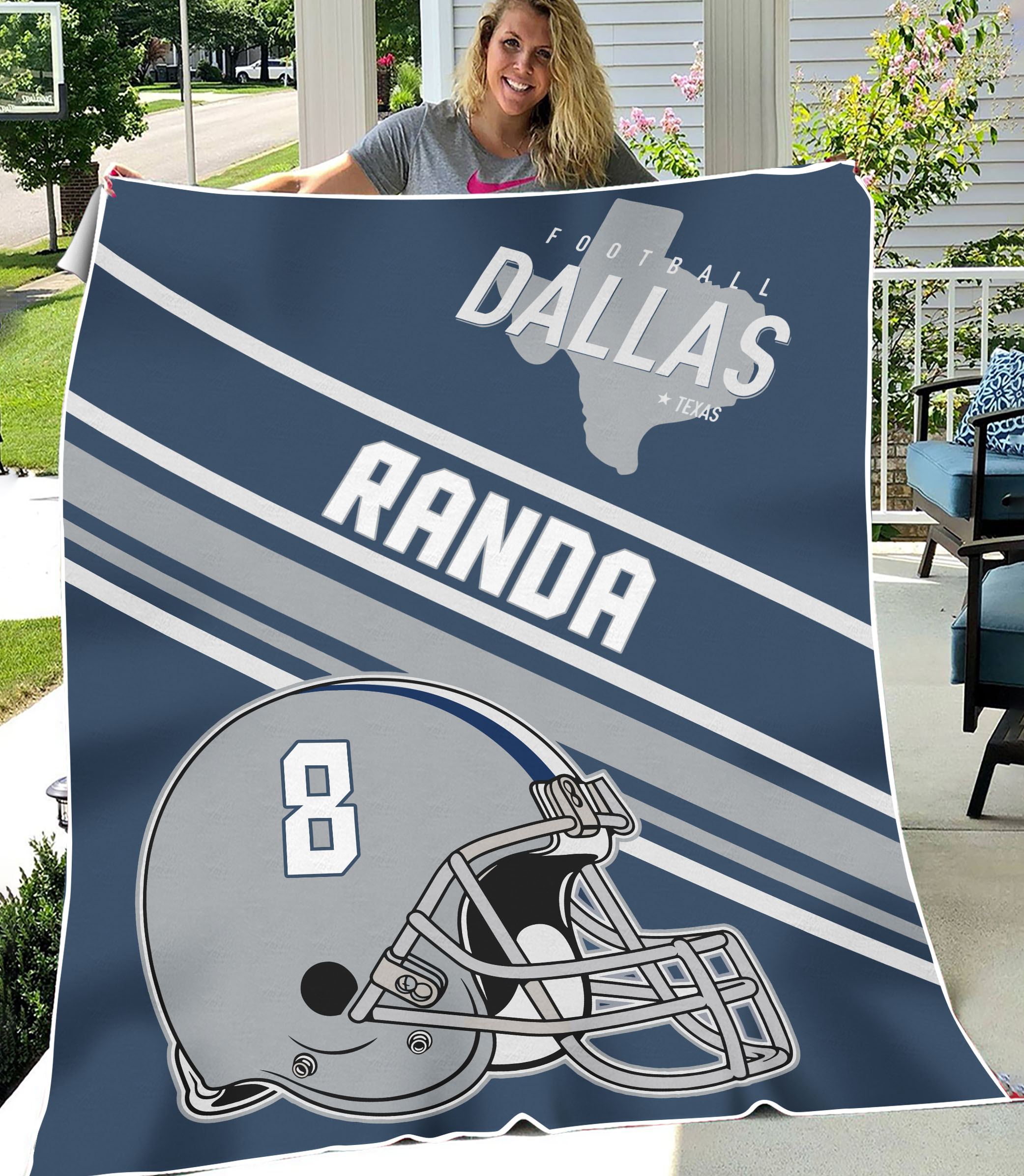 Dallas Football Vintage Style Personalized Blanket,Dallas Football Blanket,Cowboy Blanket,Dallas Blanket,Dallas Fans Gift FVA1