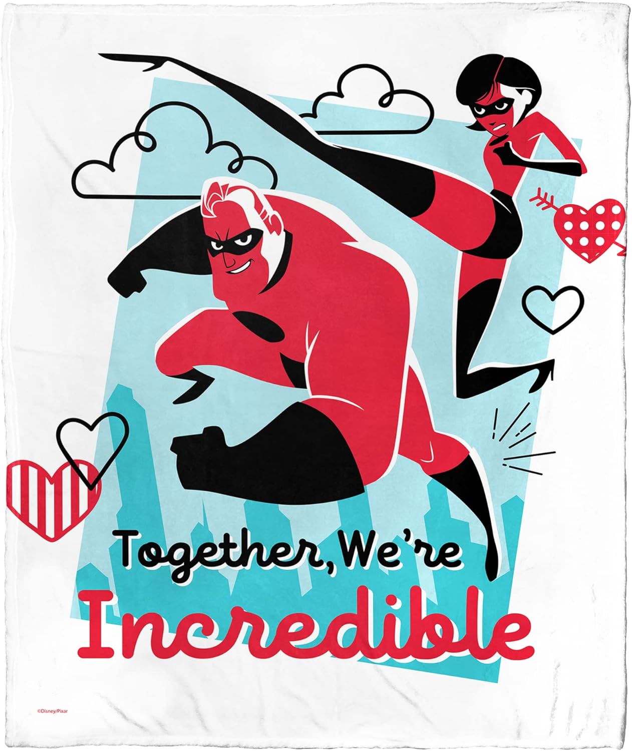 Northwest Incredibles Silk Touch Throw Blanket, 50" x 60", Incredible Together