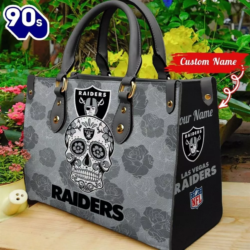 Personalized Las Vegas Football Team Raiderss Leather Handbag Gift