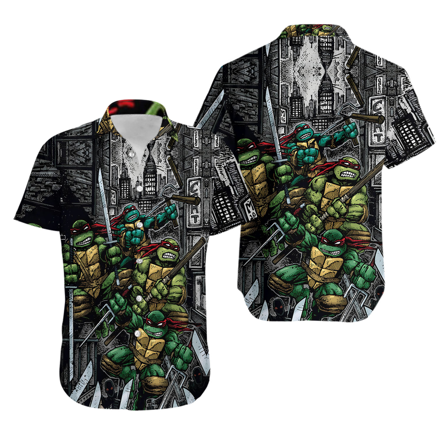 Teenage Mutant Ninja Turtles, Unisex Hawaiian Shirt
