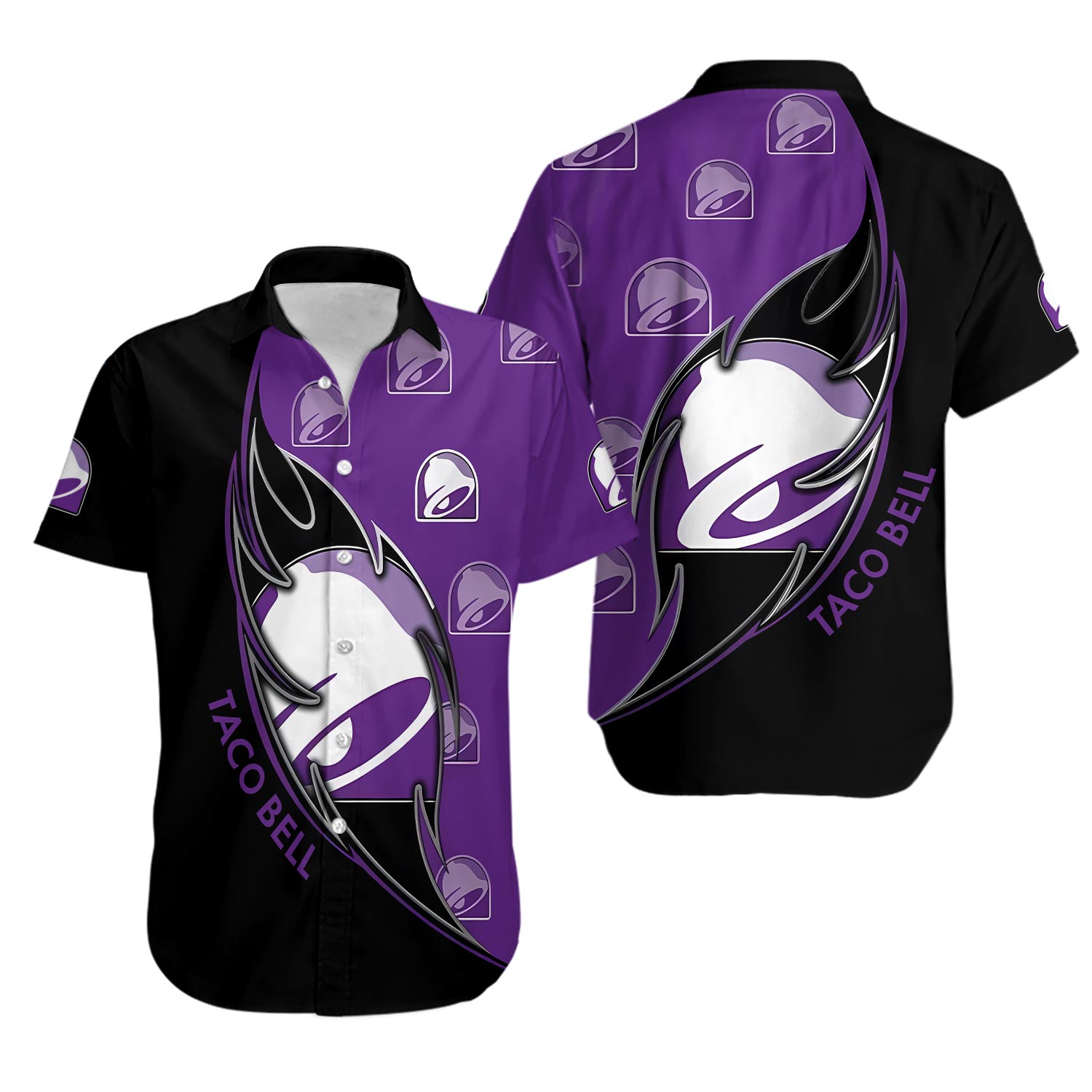 Taco Bell Cake Shirt, Taco Bell Button Shirt, Taco Bell Hawaii Shirt, Taco Bell Sauce Shirt, Button Up Shirt, Taco Bell Gift, Halloween Gift