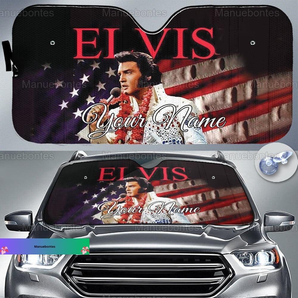 Personalized Elvis Presley Car Sun Shade