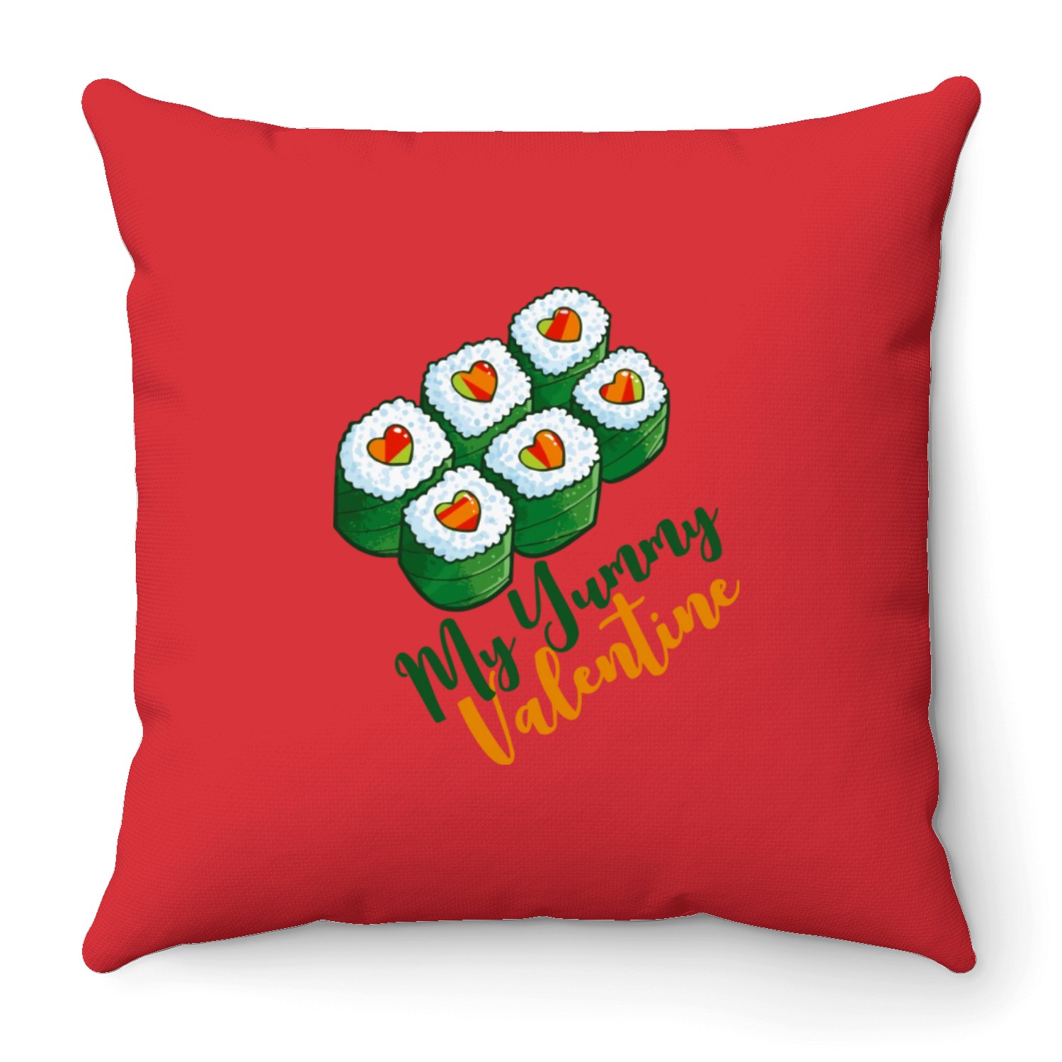 My Yummy Valentine Throw Pillows
