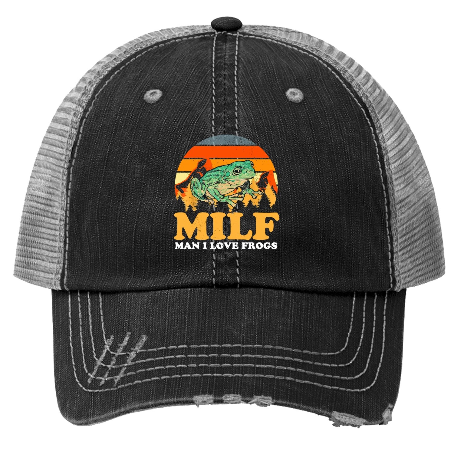 Milf Man I Love Frogs Trucker Hat