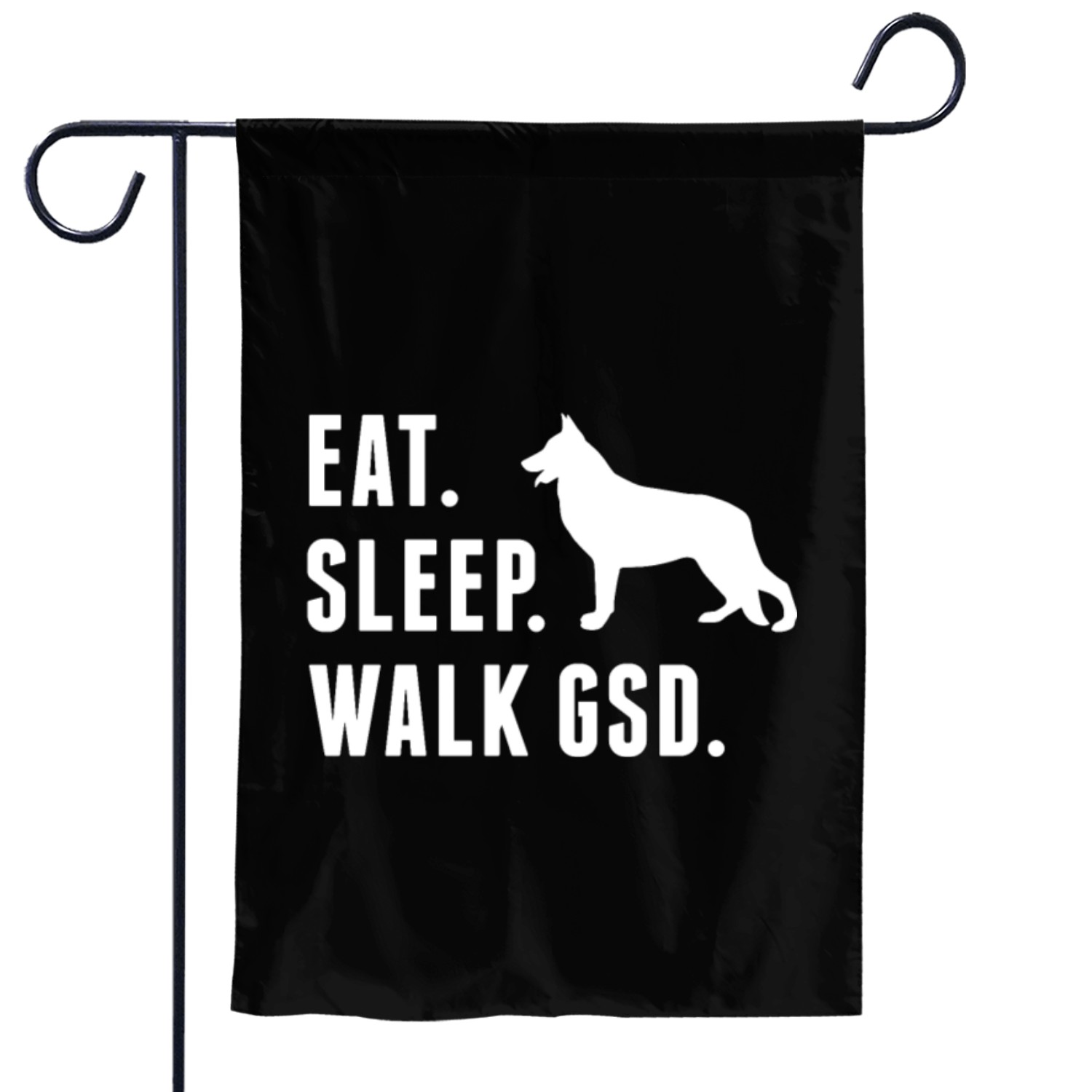Eat Sleep Walk German Shepherd Garden Flags