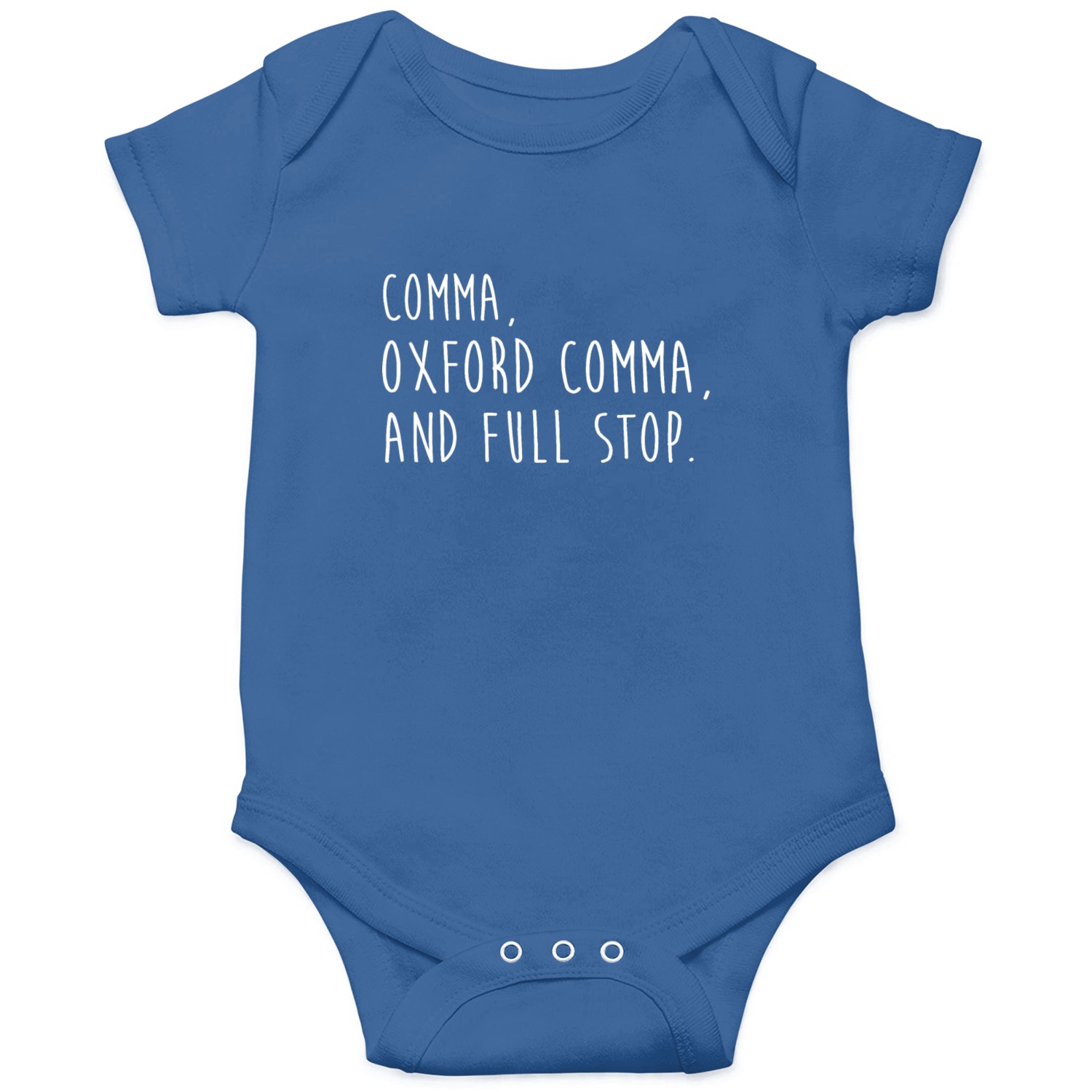 Comm Oxford comma For grammar students & teachers Onesies