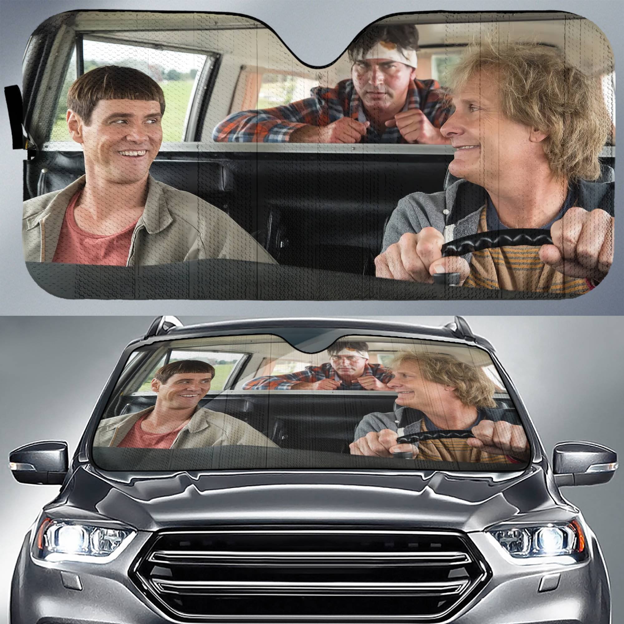 Dumb and Dumber Car Sunshade | Harry And Lloyd In Car
