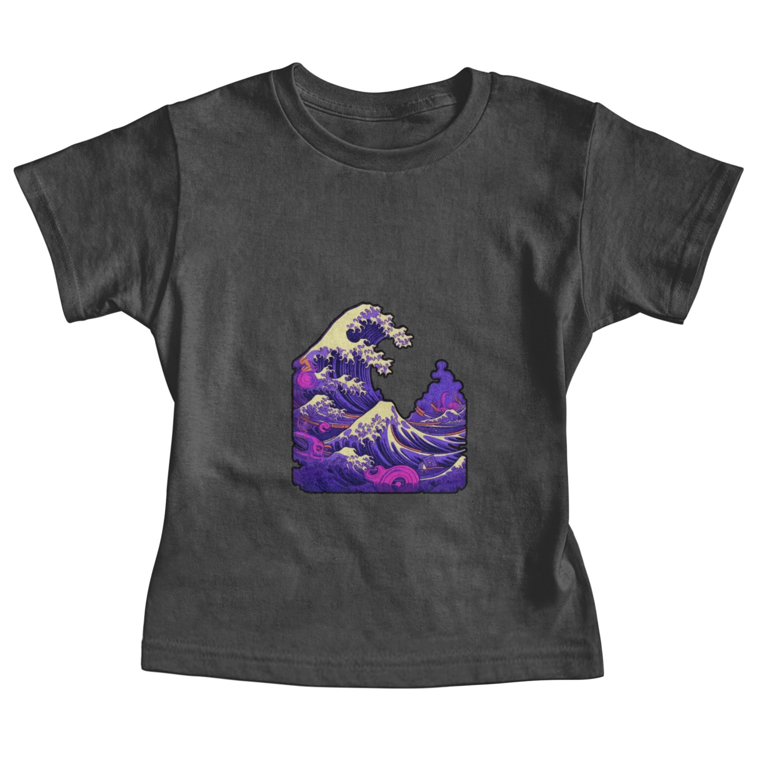 Tsunami wave japanese art, low colour palette Baby Tees